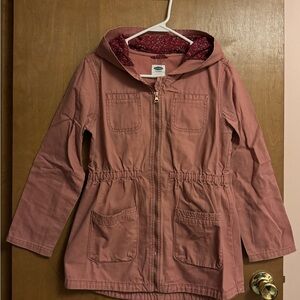 Old Navy Kids Dusty Pink Hooded Coat